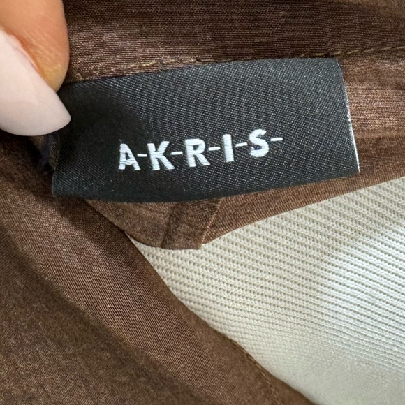 Akris Masonite Print Mulberry Silk Long Tunic Blouse / Mini dress - Picture 6 of 7